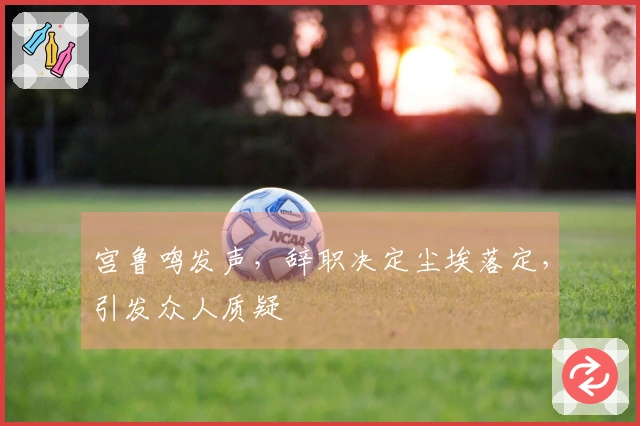 宫鲁鸣发声，辞职决定尘埃落定，引发众人质疑